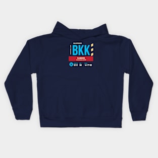 Bangkok Airport Stylish Luggage Tag (BKK) Kids Hoodie